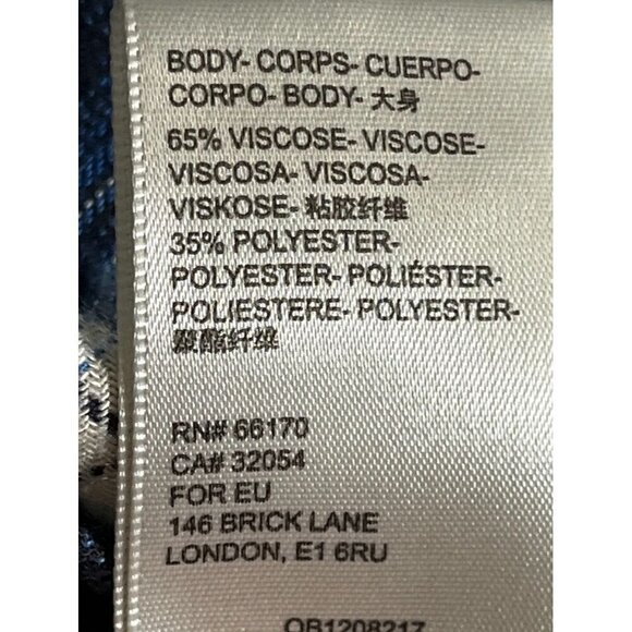 BDG Shirt M Blue Plaid Flannel Western Classic Preppy Equestrian Grunge Y2K 80s - Picture 9 of 11